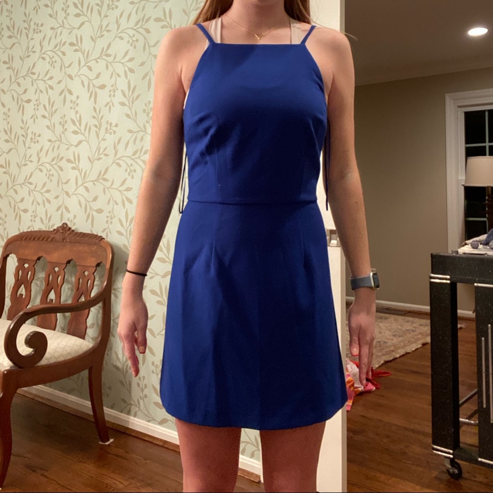 french connection royal blue dress